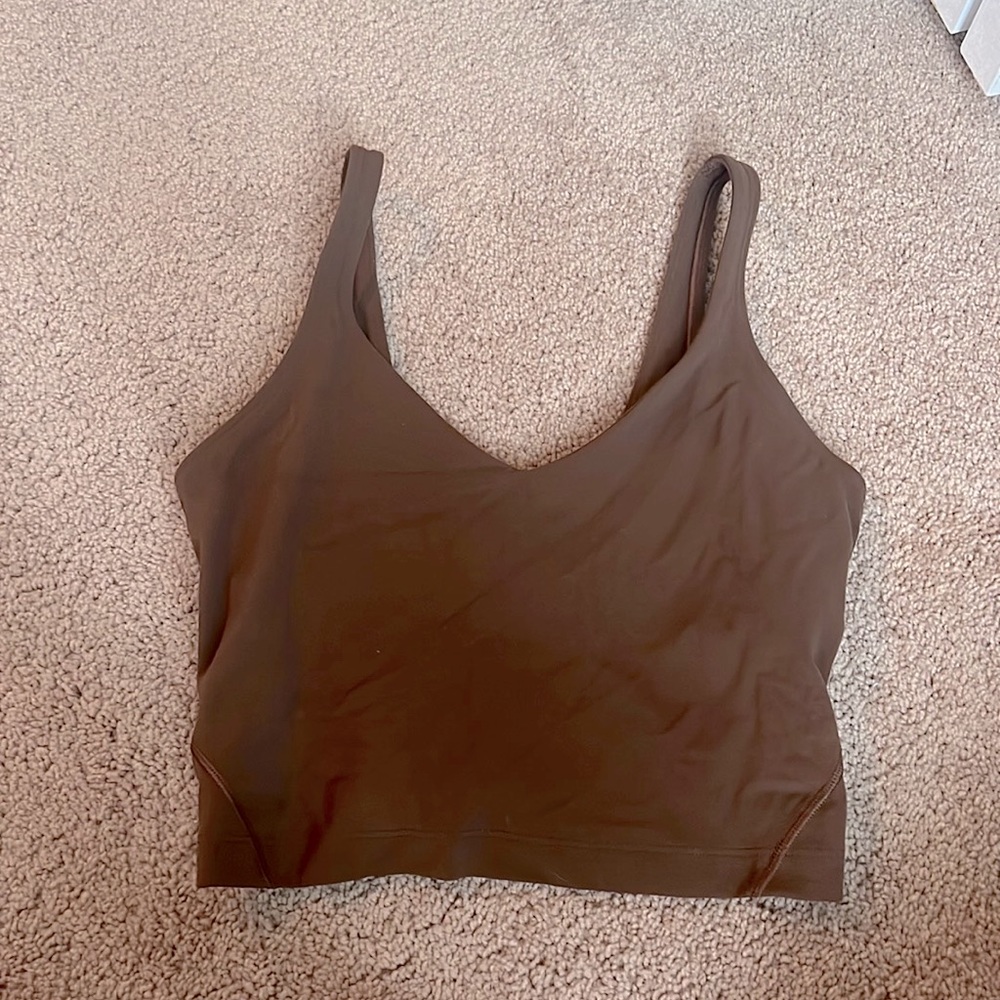 Brown align tank, worn twice